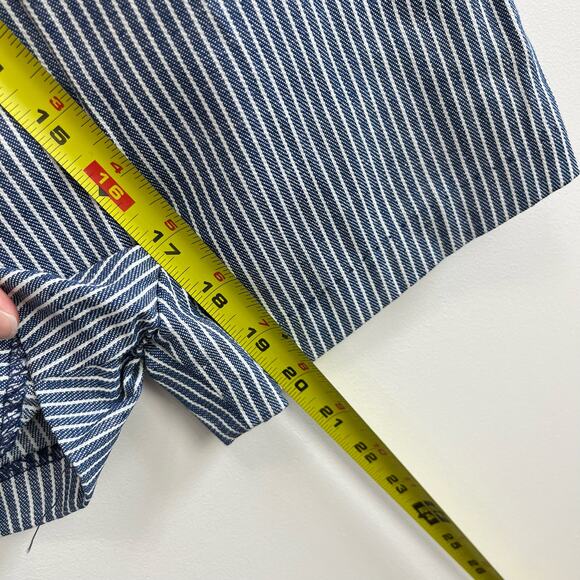 Vintage Good Lad Tailored Striped Ruffle Shortalls 4T - Picture 5 of 6